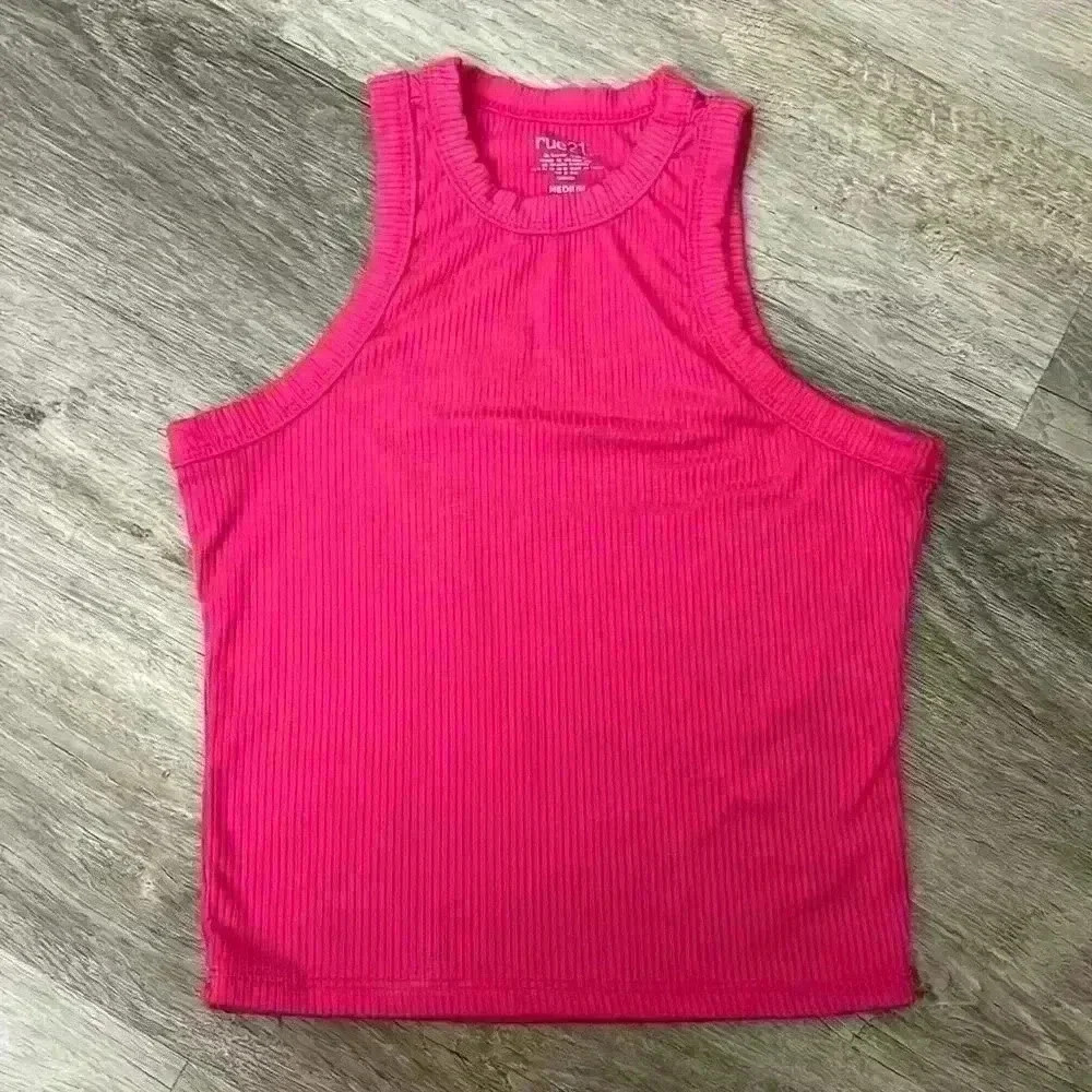 rue21 hot pink ribbed tank